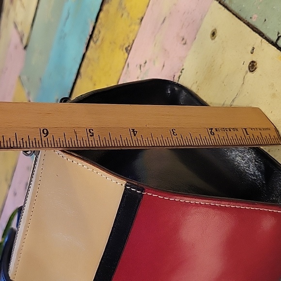 KATE SPADE VINTAGE Colorblock Leather Handbag - Picture 8 of 9